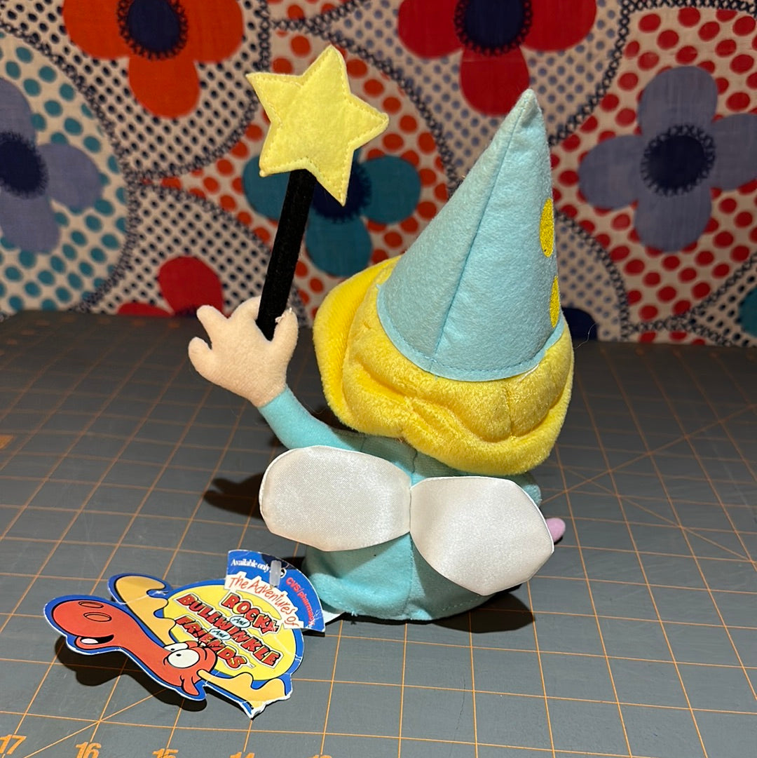 Fractured Fairy Tales Plush 10" Fairy VTG 2000 Stuffins Rocky & Bullwinkle w/tag