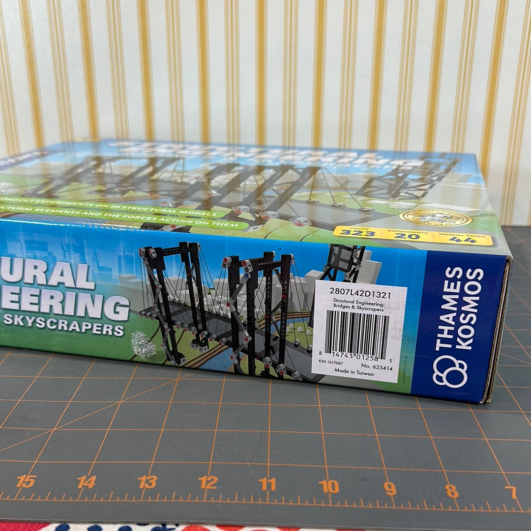 Thames & Kosmos Structural Engineering Bridges & Skyscrapers Science Kit, NEW