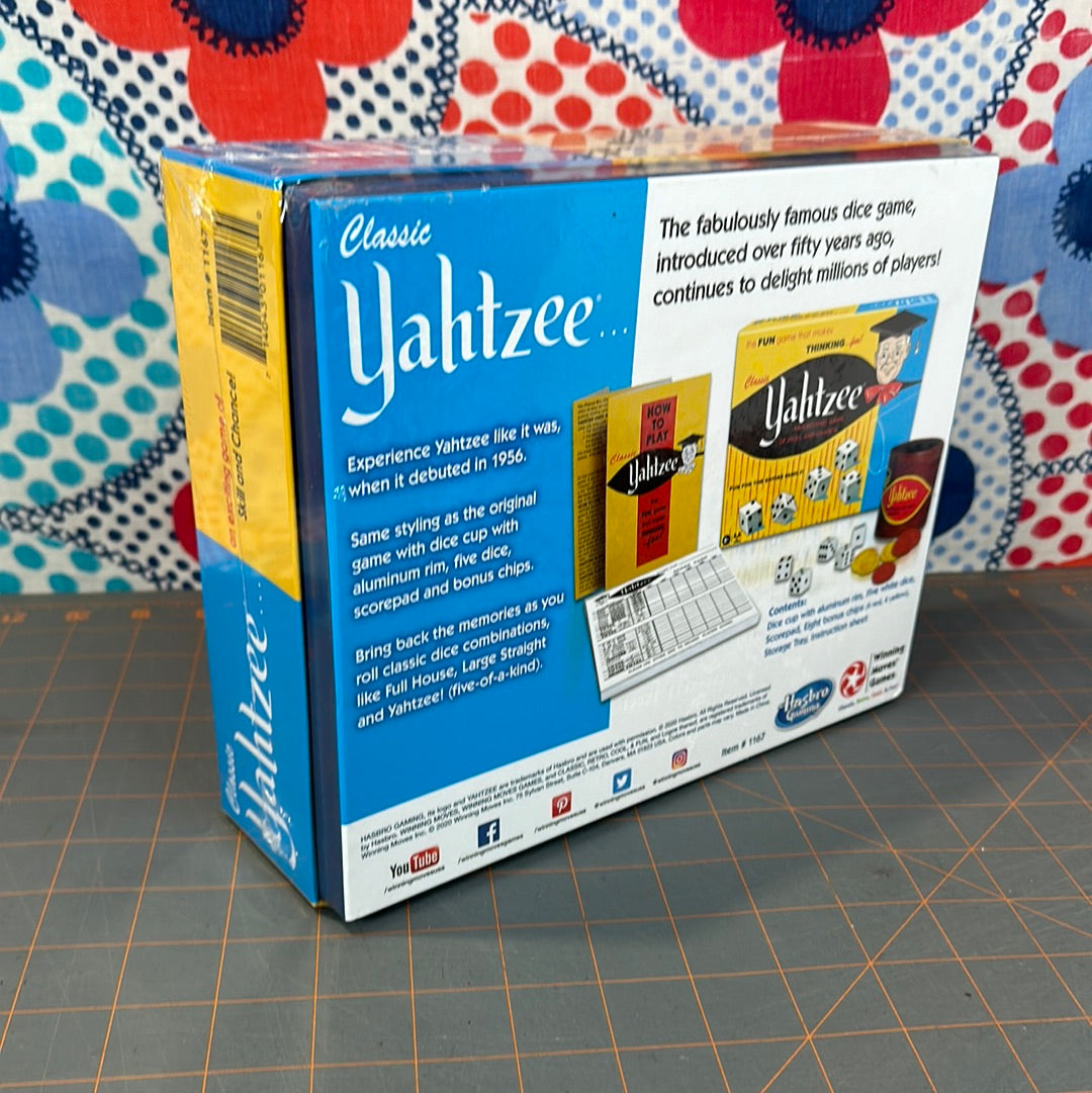 Classic Yahtzee, An Exciting Game Of Skill And Chance, New