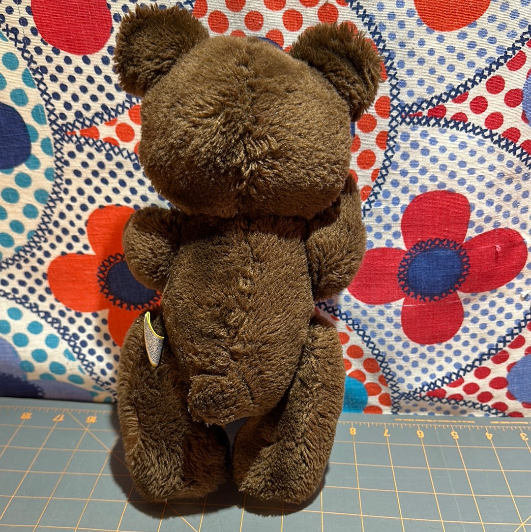 Vintage Dakin 1981 Teddy Bear, Fully Jointed, 11"
