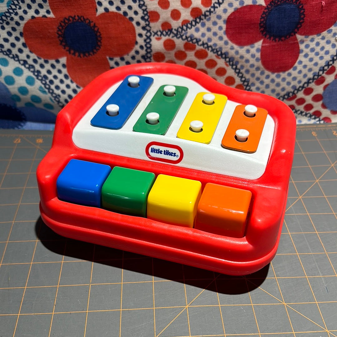 Little Tikes Red Tap A Tune Piano and Xylophone, 8"w