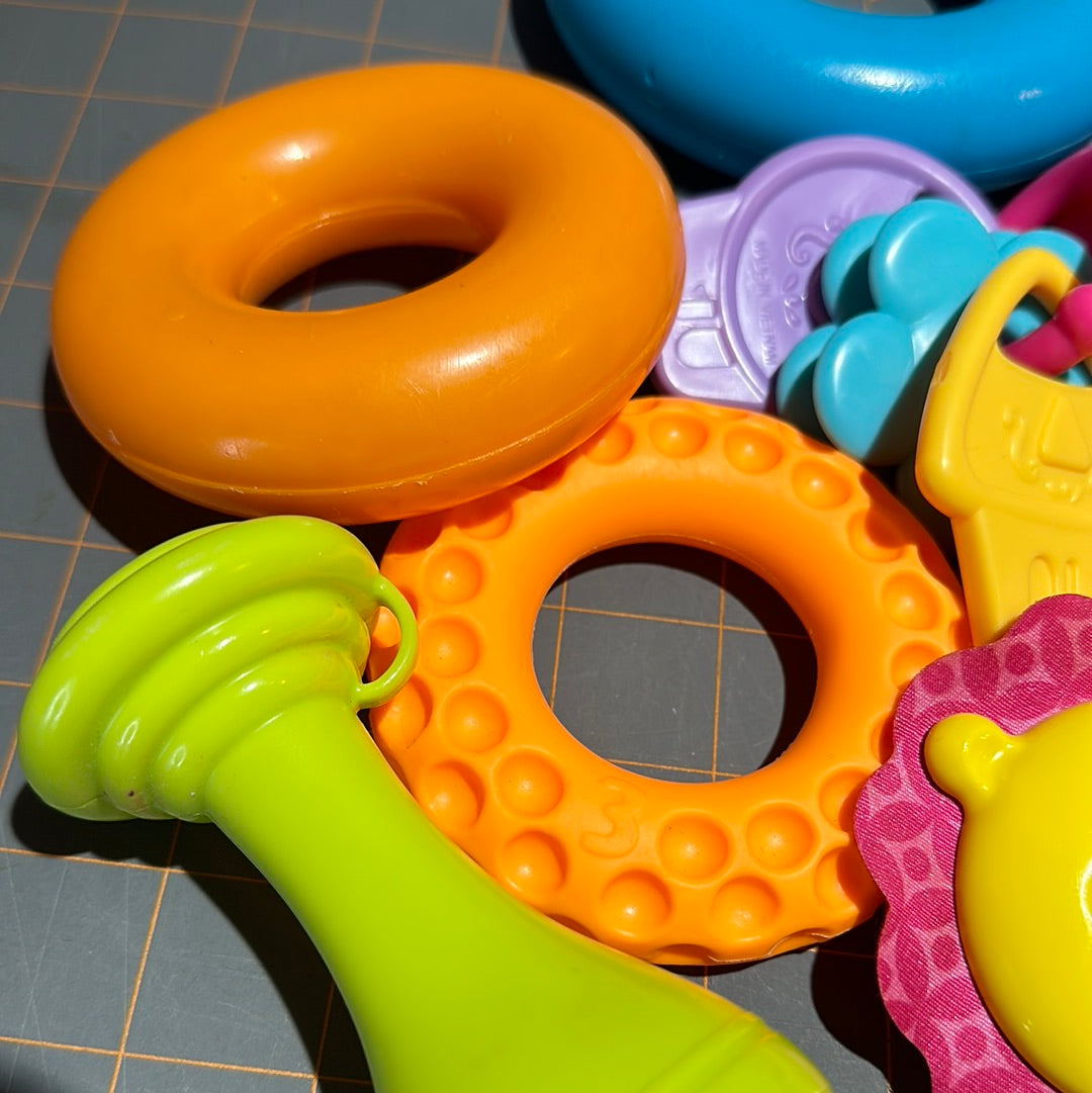 Lot of Baby Toys, Rattles, Rings