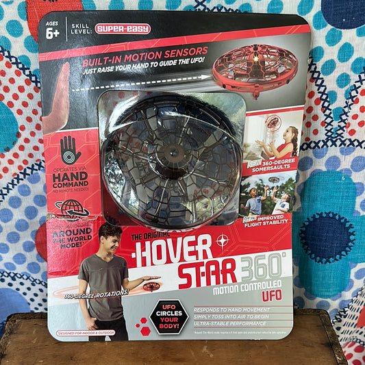 The Original Hover Star 360 Motion Controlled UFO, Black, New