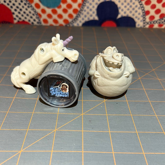 (2) McDonalds Happy Meal Toys: Onward Unicorn and Hunchback Gargoyle