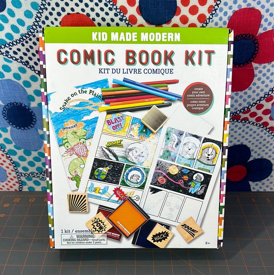 Kid Made Modern Create Your Own Comic Book Kit, New
