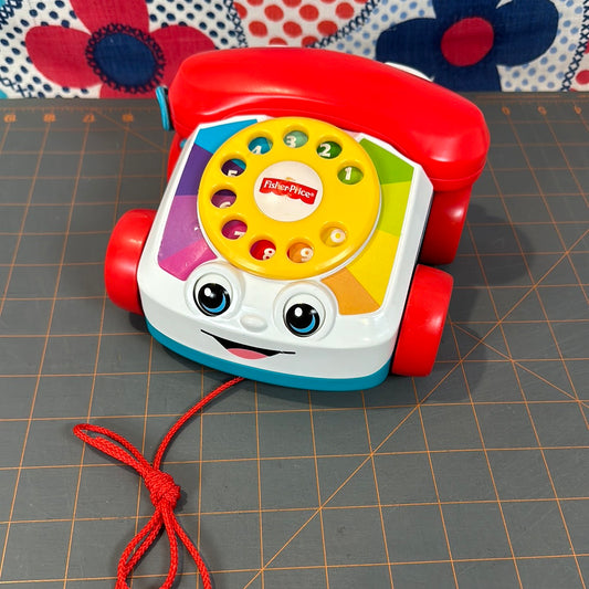 Fisher Price Rotary Dial Phone with Wheels