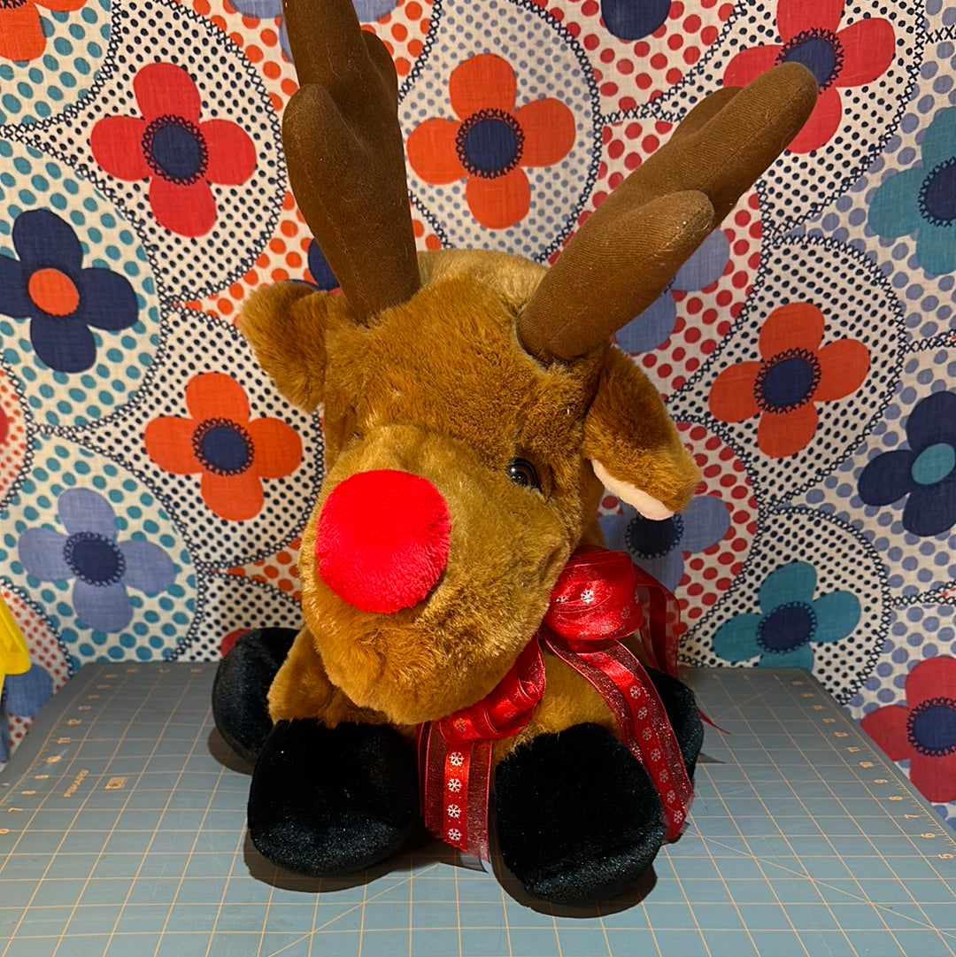 Vintage 1993 Rudolph The Red Nose Reindeer JCPenney Plush