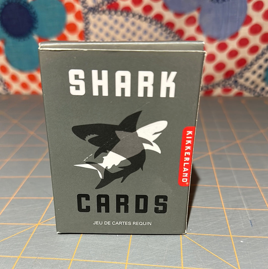 Kikkerland Shark Cards, Deck of Hologram Cards, Complete