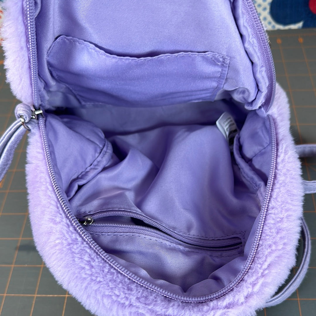 Sketchers Plush Lavender Back Pack, 9"