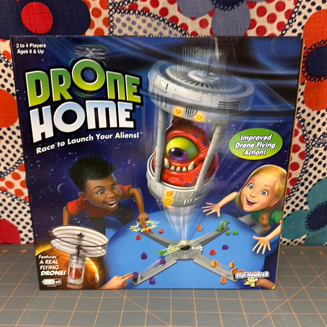 Drone Home Board Game, Race to Launch Your Aliens