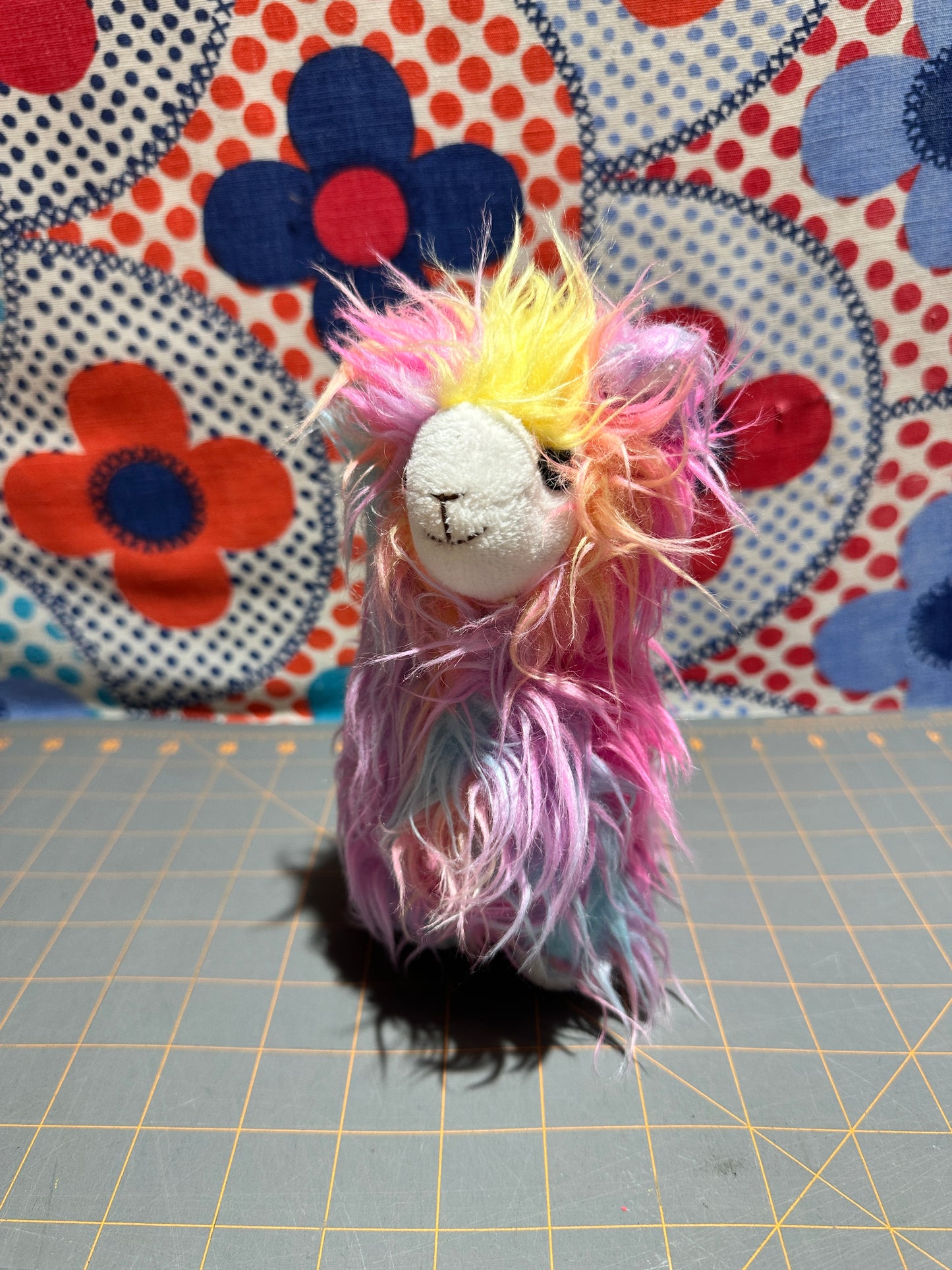 Galerie Plush Alpaca with Rainbow Hair, 8"