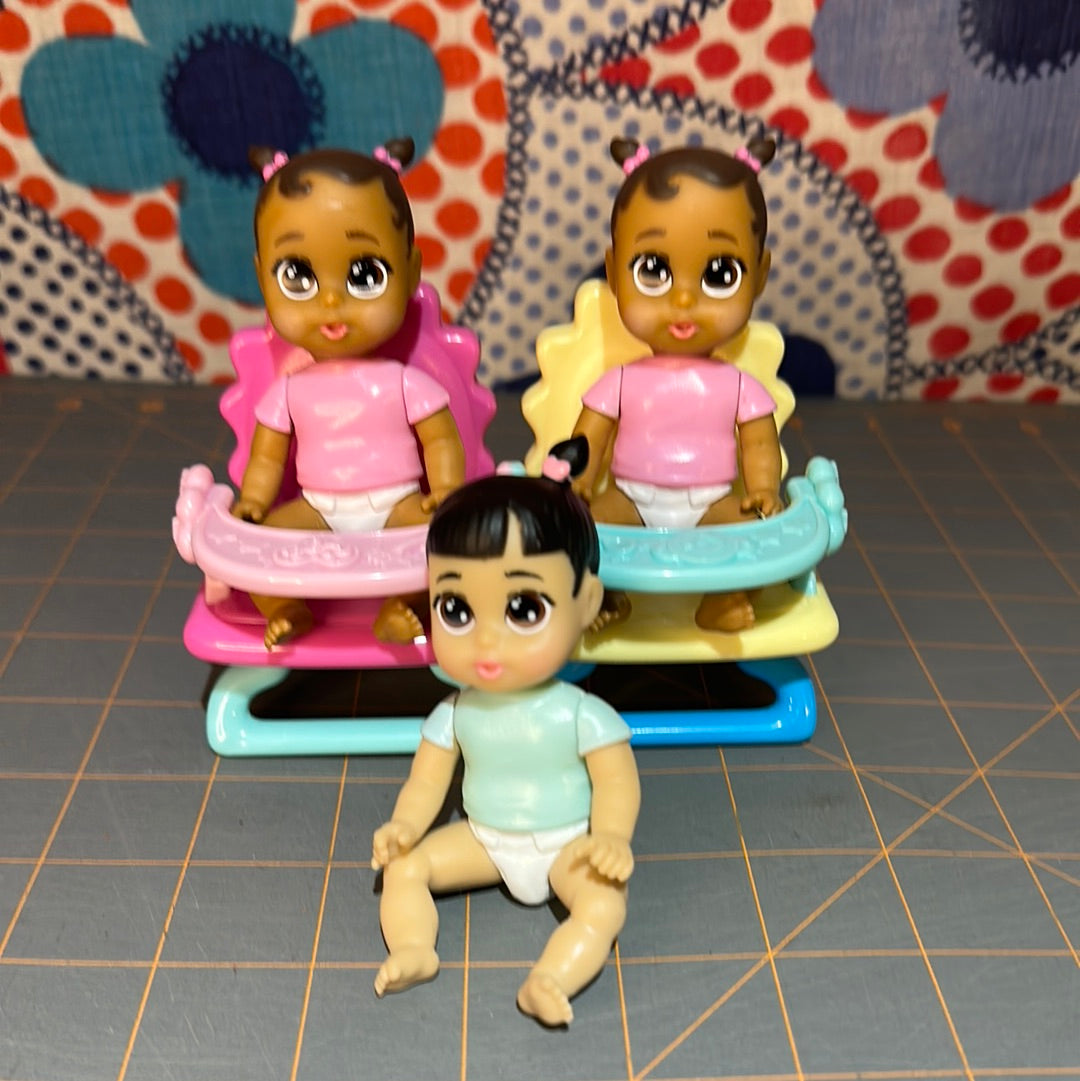 Disney Princess Twin High Chair with 3 Babies