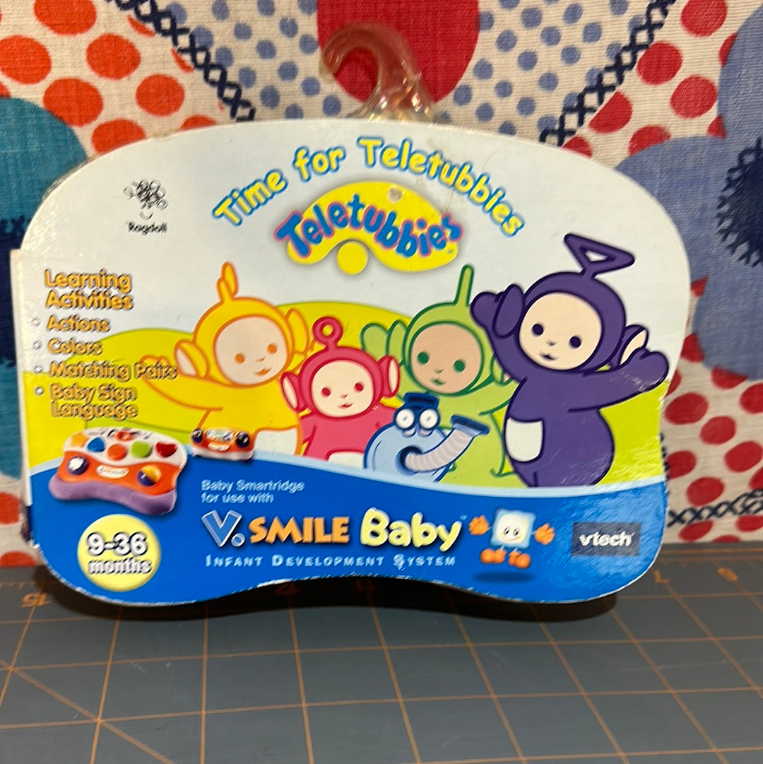 NEW Vtech Vsmile Cartridge: Time for Teletubbies - 9-36 Months SEALED