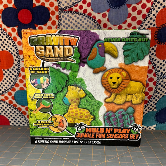 Gravity Sand Mold N Play, Jungle Fun Sensory Set