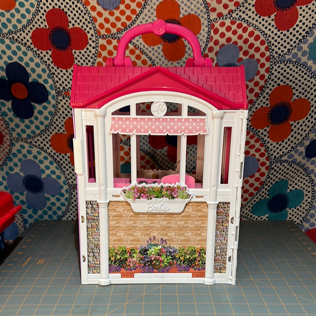 Barbie Glam Getaway Fold N Go Dollhouse Folding Play Set, 2014, 14"