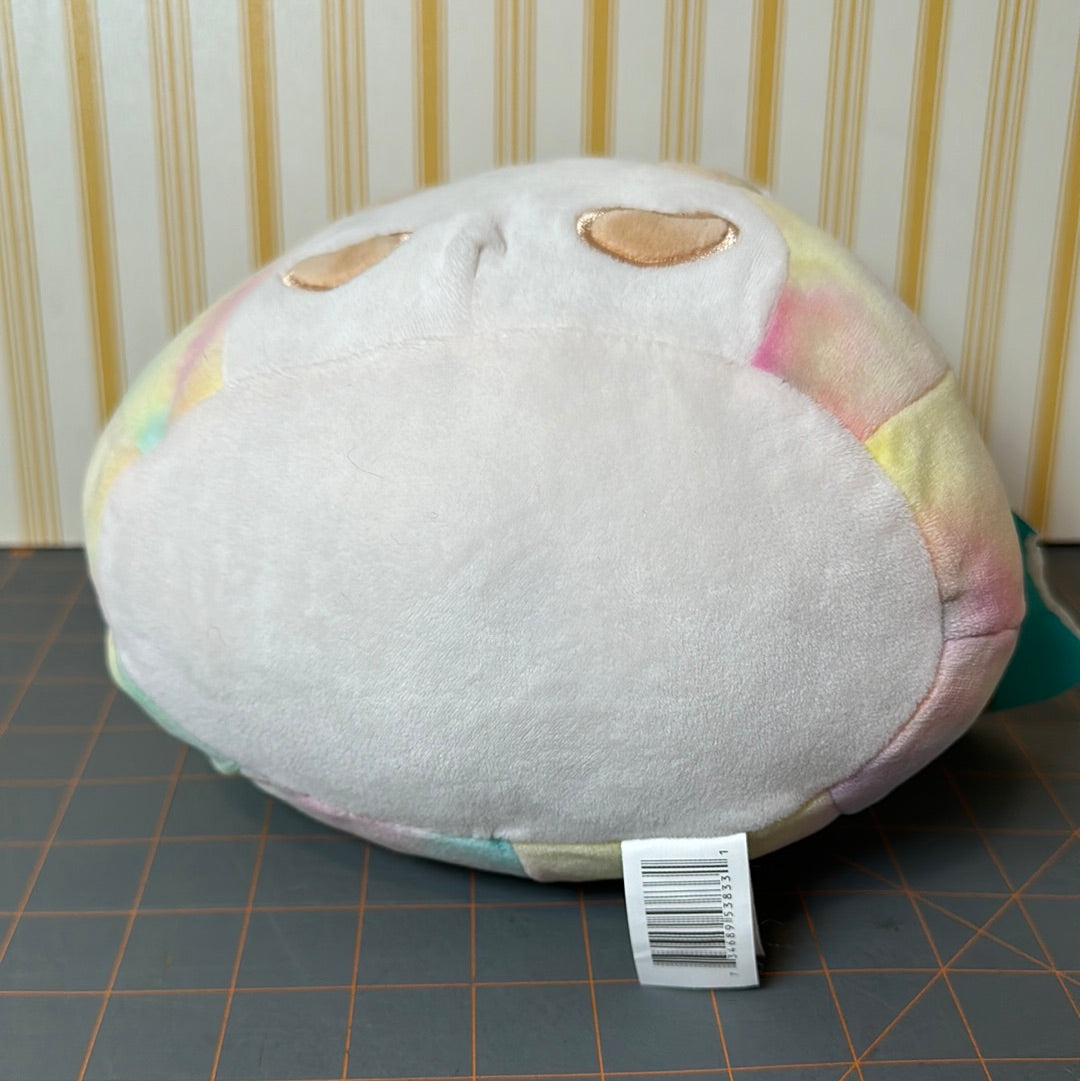 Squishmallow Bowie the Rainbow Hedgehog, 8", Partial Tag