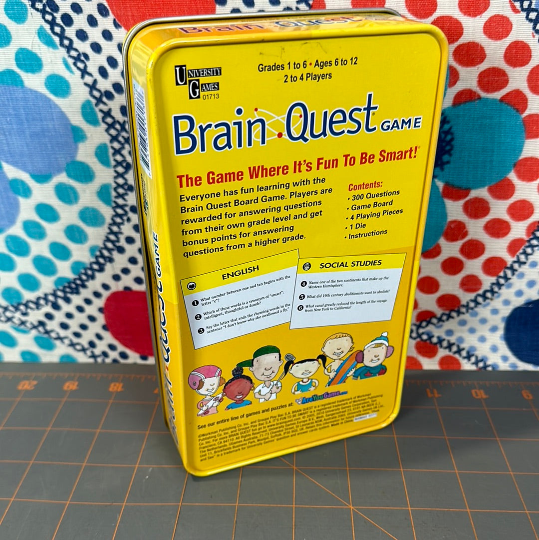 BRAIN QUEST - Tin Box - Board Game - University Games