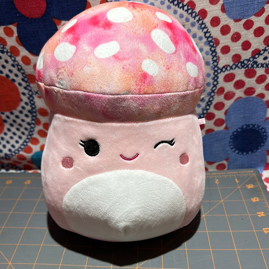 Squishmallow Molly the Mushroom, 8", Soft Speckled Pink Tie Dye