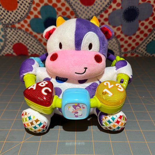 VTech Lil' Critters Moosical Beads, Plush Cow, Musical Baby Toy