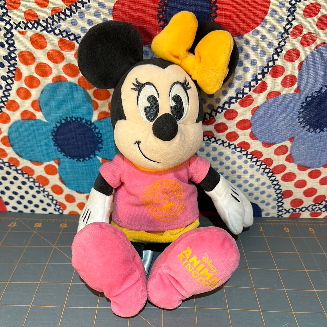 Minnie Mouse Disney Parks Plush in Dino Institute Shirt, 11"