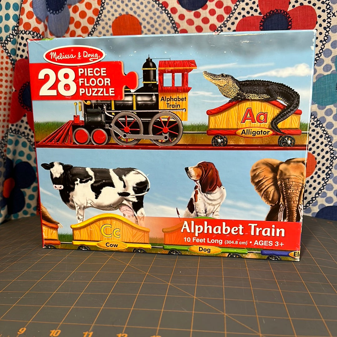 Melissa And Doug "Alphabet Train" Floor Puzzle, 28 Pieces, 10 Feet Long