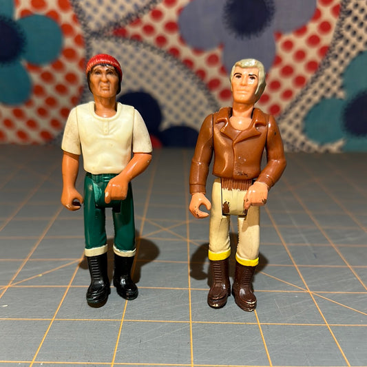 (2) 1974 Fisher Price Adventue People, 3.5"