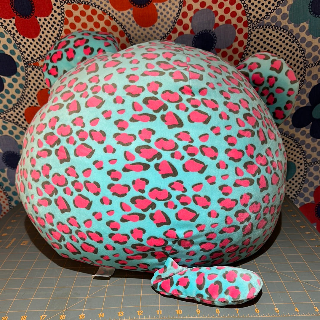 Large Squishmallows, Chelsea The Blue Leopard, 16"
