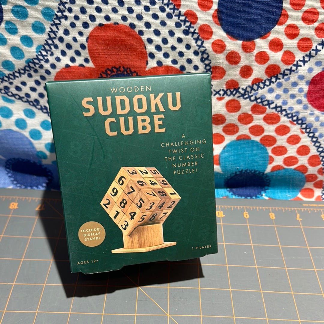 Professor Puzzle Wooden Sudoku Cube, New