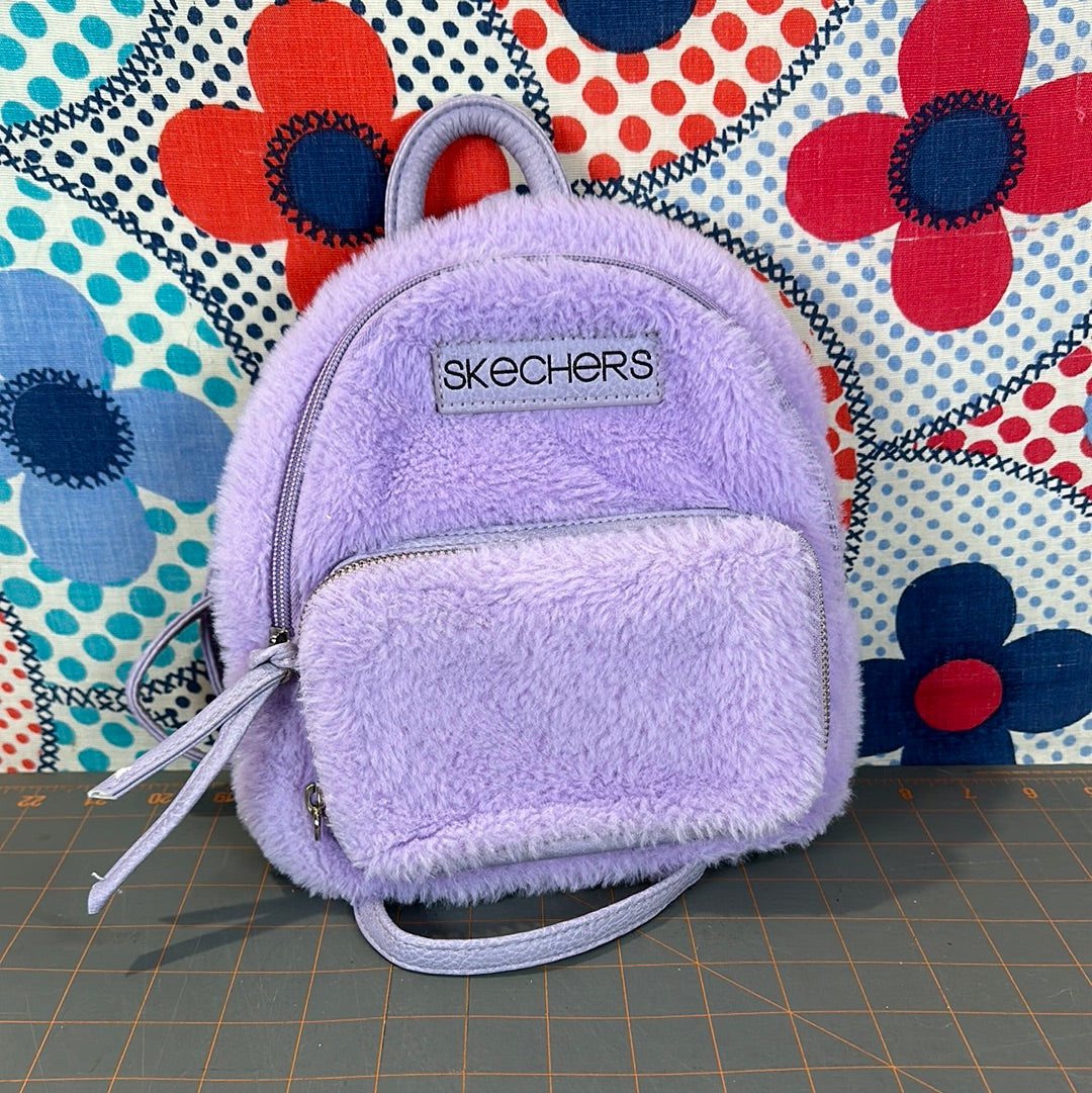 Sketchers Plush Lavender Back Pack, 9"