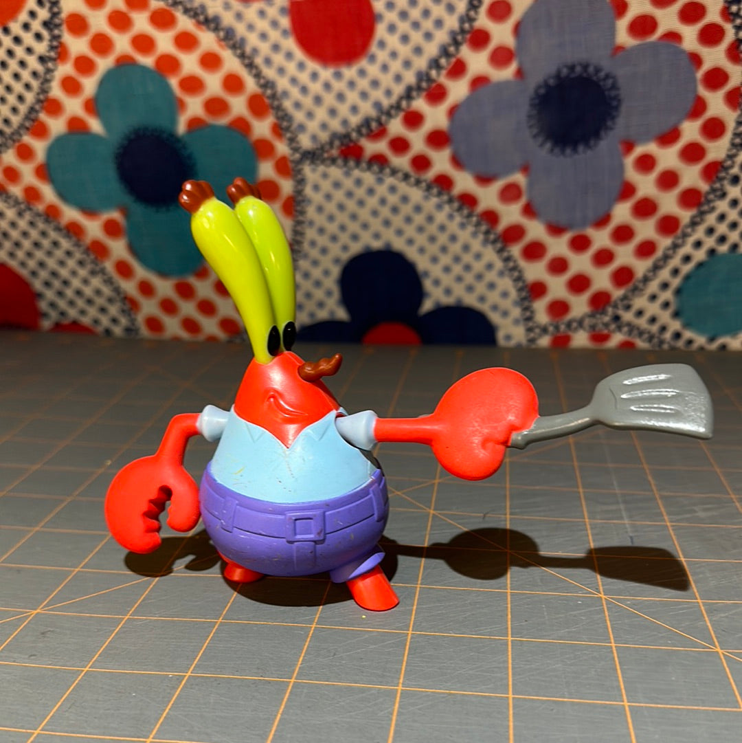 2012 Mr. Krabs with Moving Spatula, SpongeBob Figure, Mcdonalds Toy