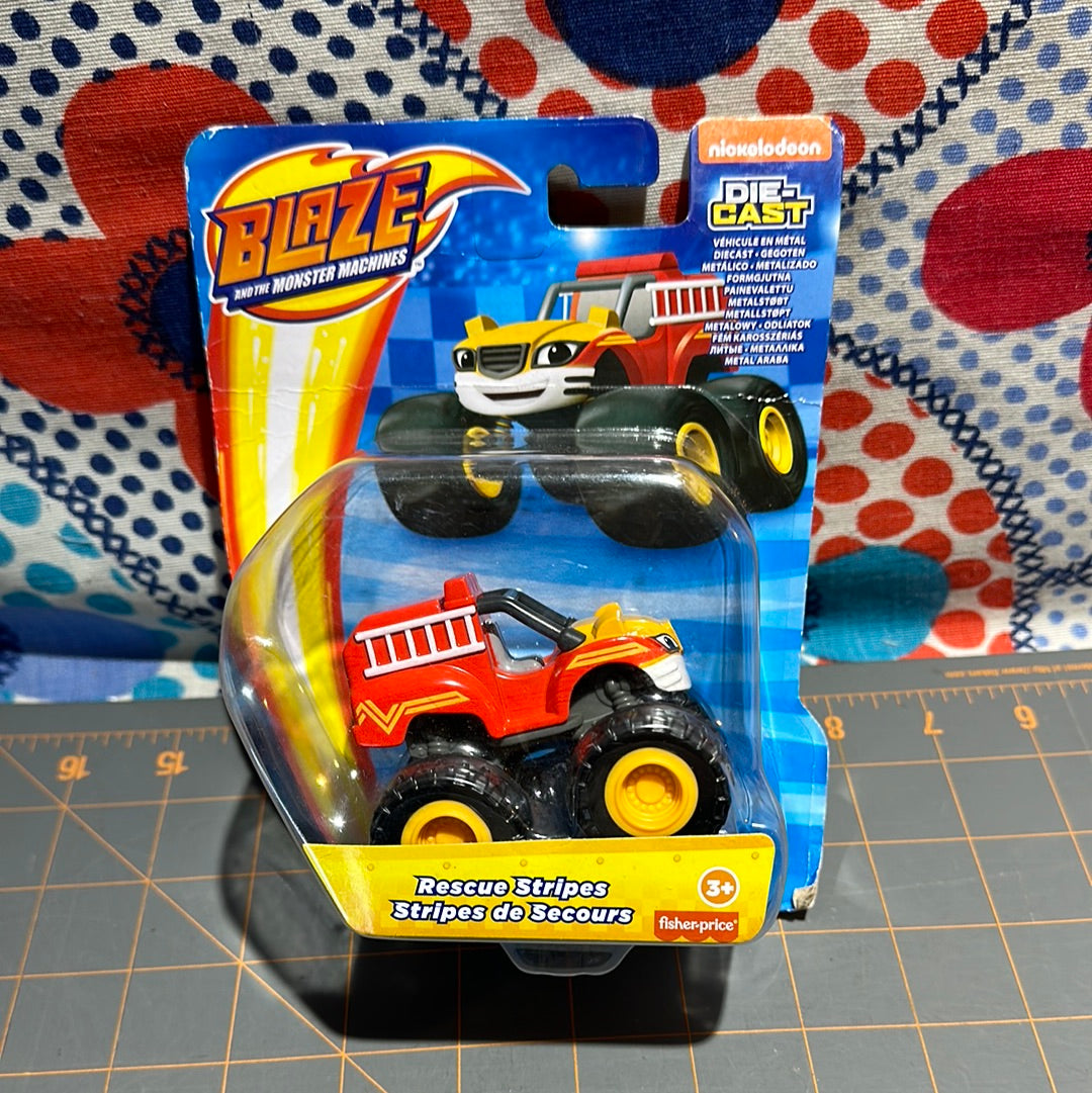 Blaze and the Monster Machines Die-Cast Truck RESCUE STRIPES