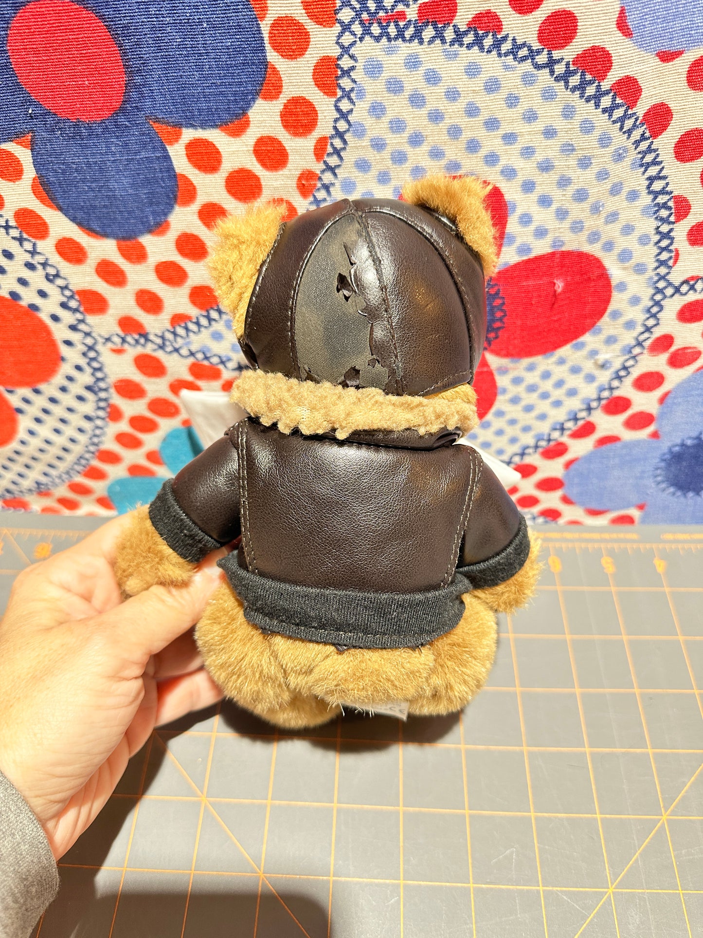 Aviator Teddy Bear by Artistic Toy Mfg, 8"