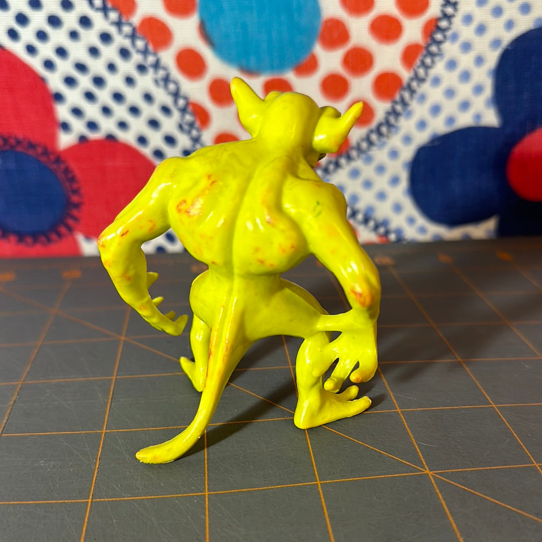 1983 Blackstar Alien Demon Galoob, Yellow Green Action Figure, Vintage