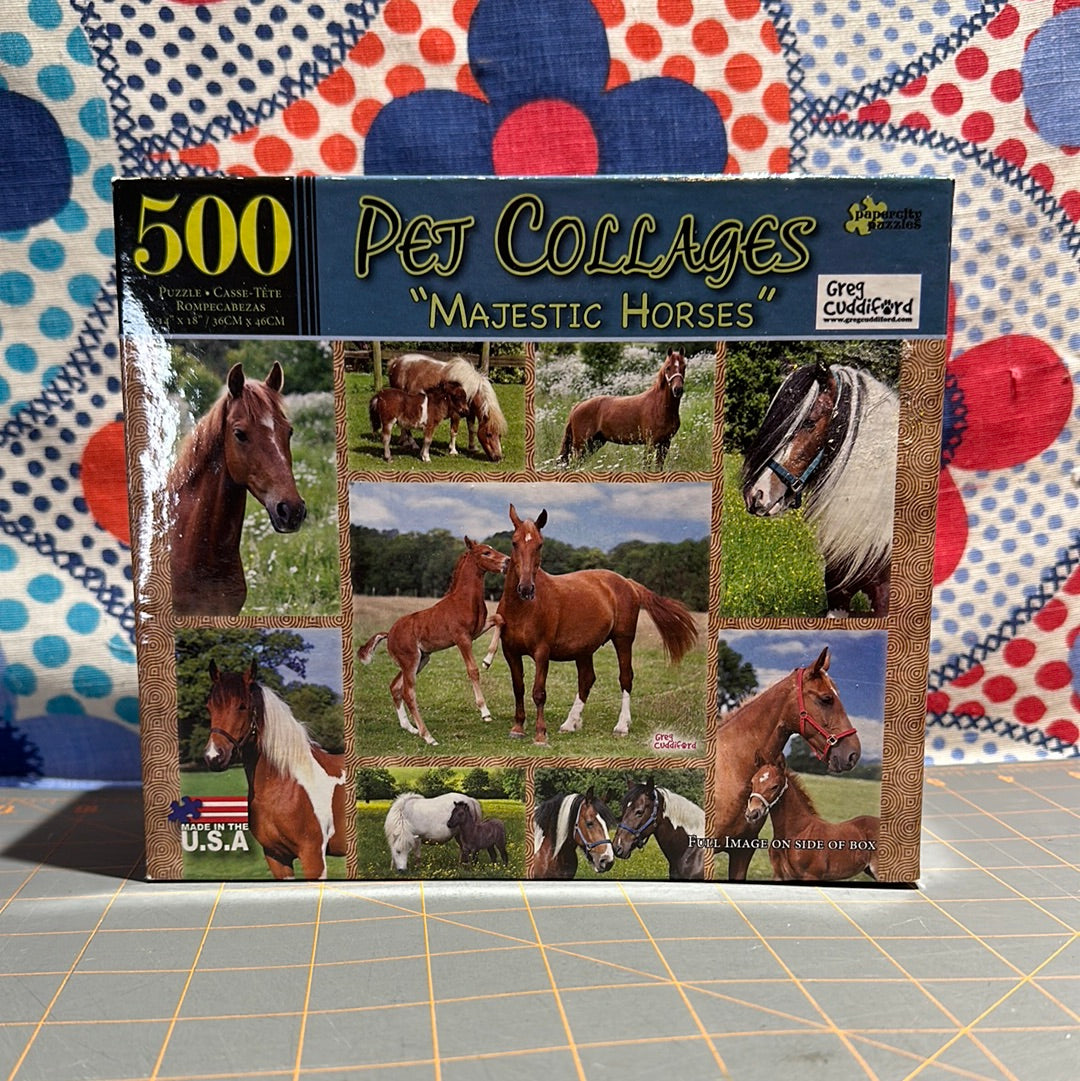 Pet Collages - Majestic Horses - 500 pc Puzzle