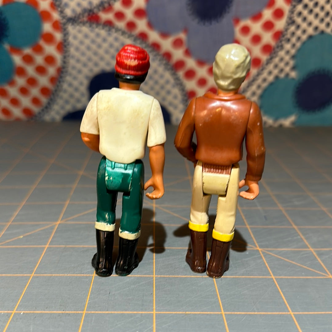 (2) 1974 Fisher Price Adventue People, 3.5"