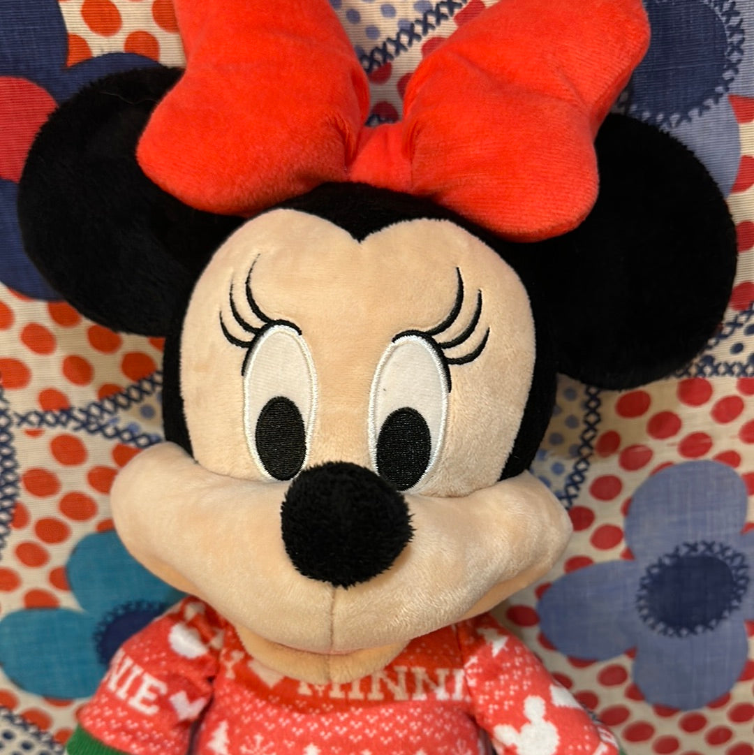 Disney Minnie Mouse 20" Plush, Christmas Morning Pajamas