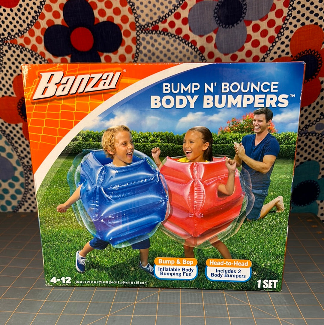 Banzai Bump N Bounce Plastic Body Bumpers, New