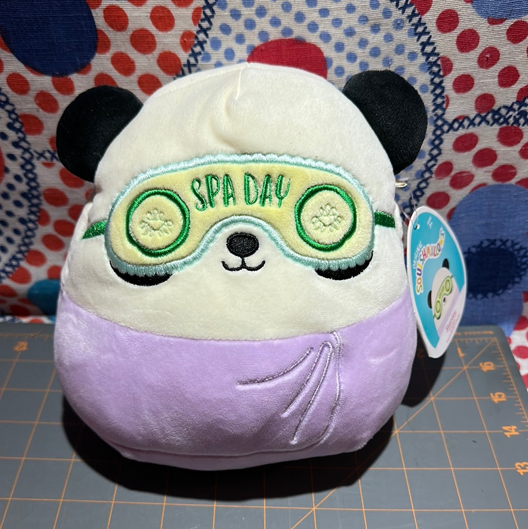 Squishmallow Stanley The Spa Day Panda, 8 Inch, with tags