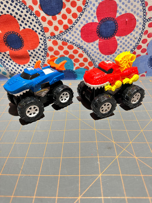 Pair of Supreme Machines Monster Trucks w/ sound