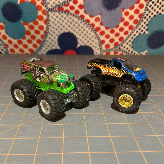 (2) Hot Wheels Monster Jam Monster Trucks