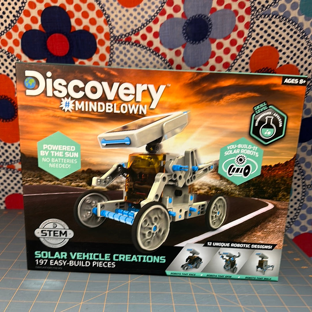 Discovery Kids Mindblown Solar Vehicle Creations experiment set, NEW