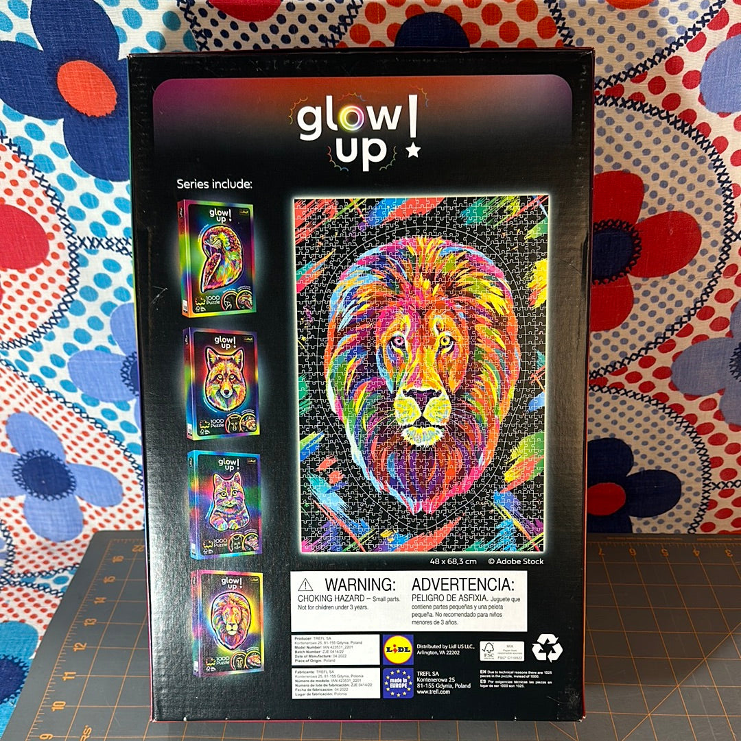 Trefl Glow Up Lion, 1000 Piece Jigsaw Puzzle