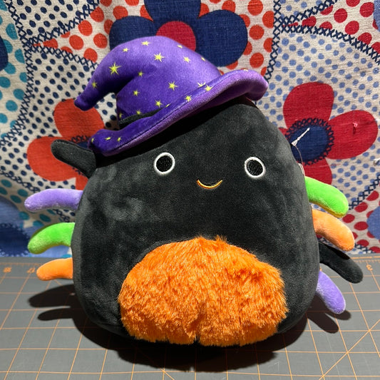 Squishmallows Gildie, 8", Halloween Black Spider