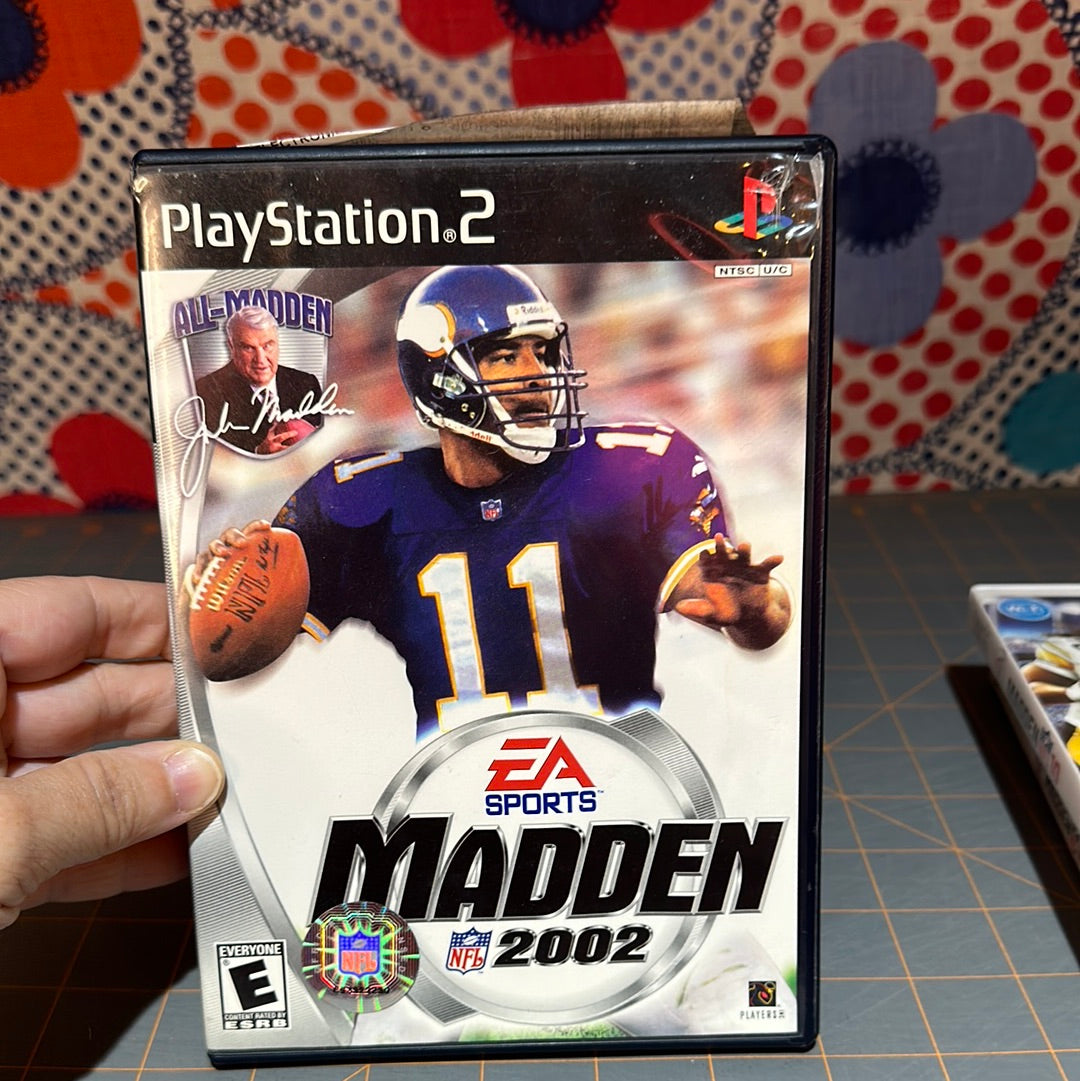 Madden NFL Video Games, 2002 PS2, 2010 Wii, 2013 XBox 360, 2009 XBox 360, 2006 PS2 (no box)