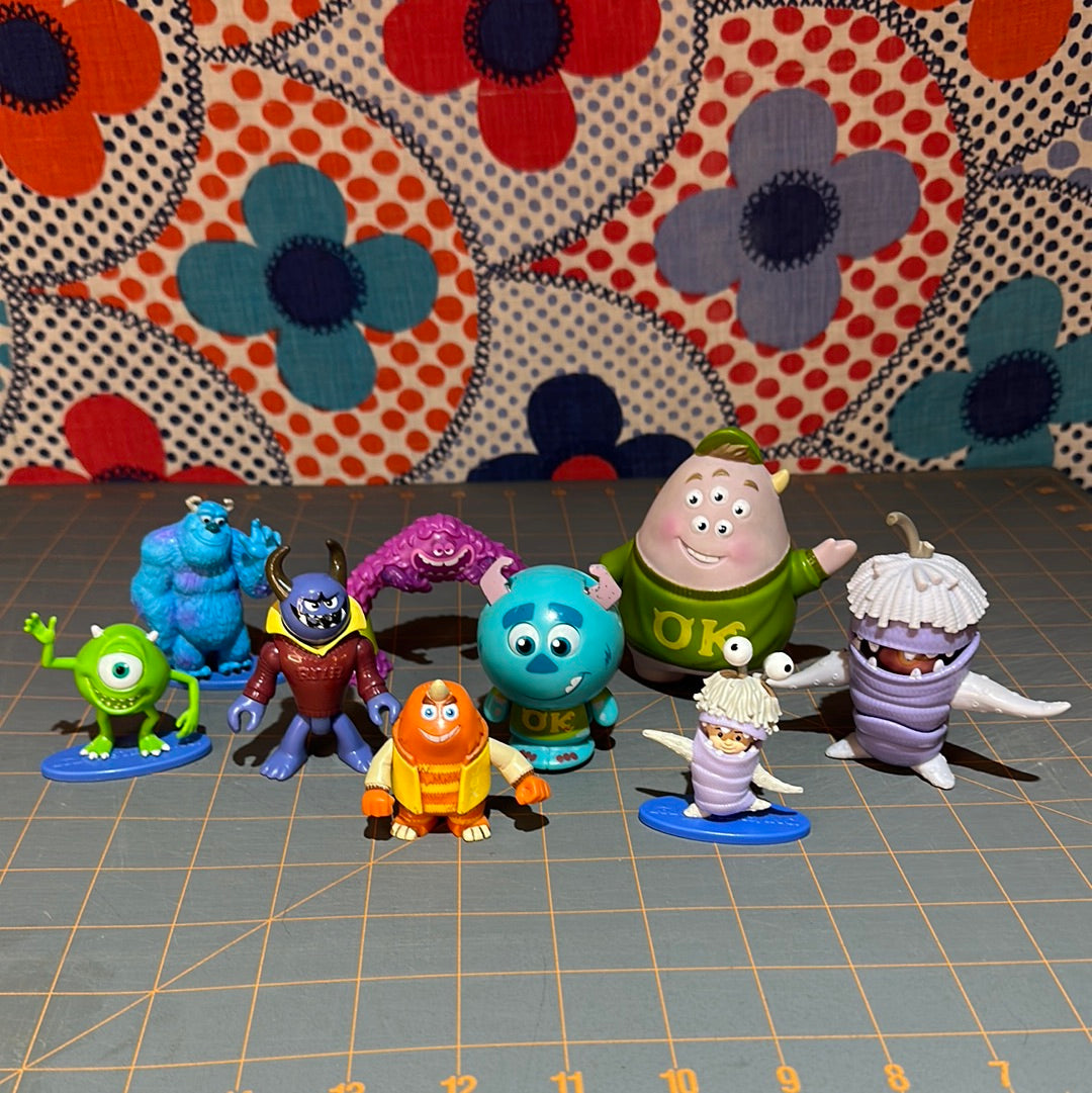 (9) Disney Pixar Monsters Inc and University Figures