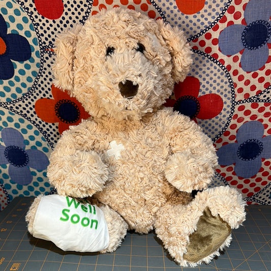 Get Well Soon Plush Bear, 14"