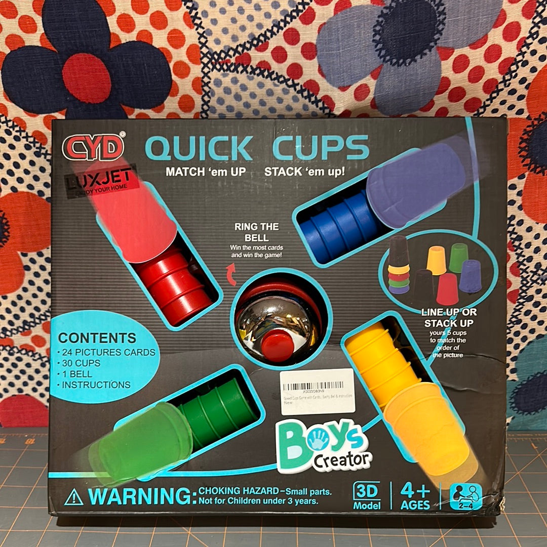 Quick Cups Match 'em Up Stack 'em Up Spin Master Game