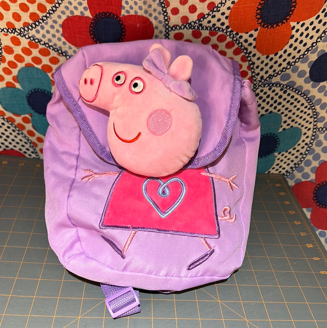 Peppa Pig 3D Plush Backpack, 11"