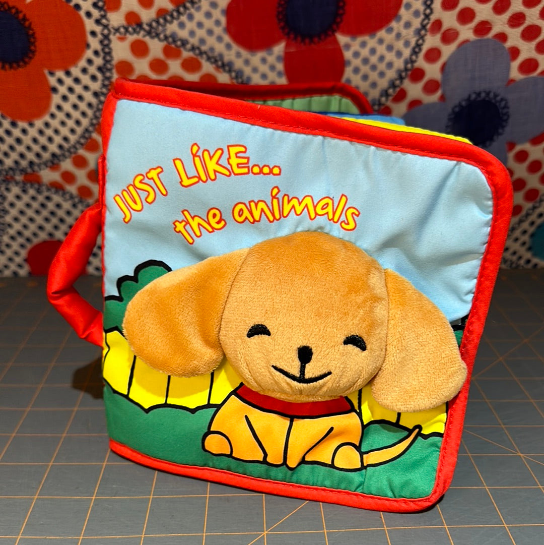 Cloth Book "Just Like The Animals"