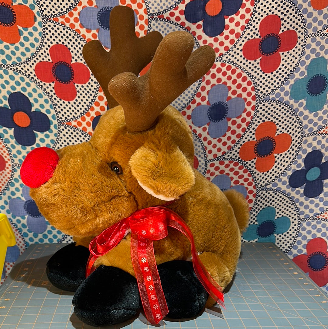 Vintage 1993 Rudolph The Red Nose Reindeer JCPenney Plush